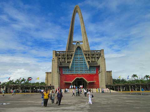 Striking Photo of the Basilica Nuestra Señora De La Altagracia Cathedral in Higuey